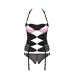 Passion Praline Black And Pink Corset