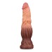 Lovetoy 9.5 Inch Dual Layered Silicone Cock Flesh Brown